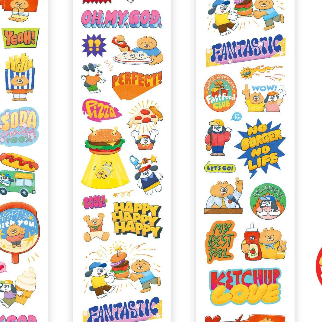 Super Awesome Fast Food Club Kisscut PET Tape