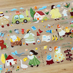 Goes On A Picnic PET Tape by Yier — vintage camping-gear PET tape design sheet, for journaling