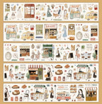 Bakery's Daily Cutting PET Tape by Yier — bakery-scene strips of the PET tape design, for journaling