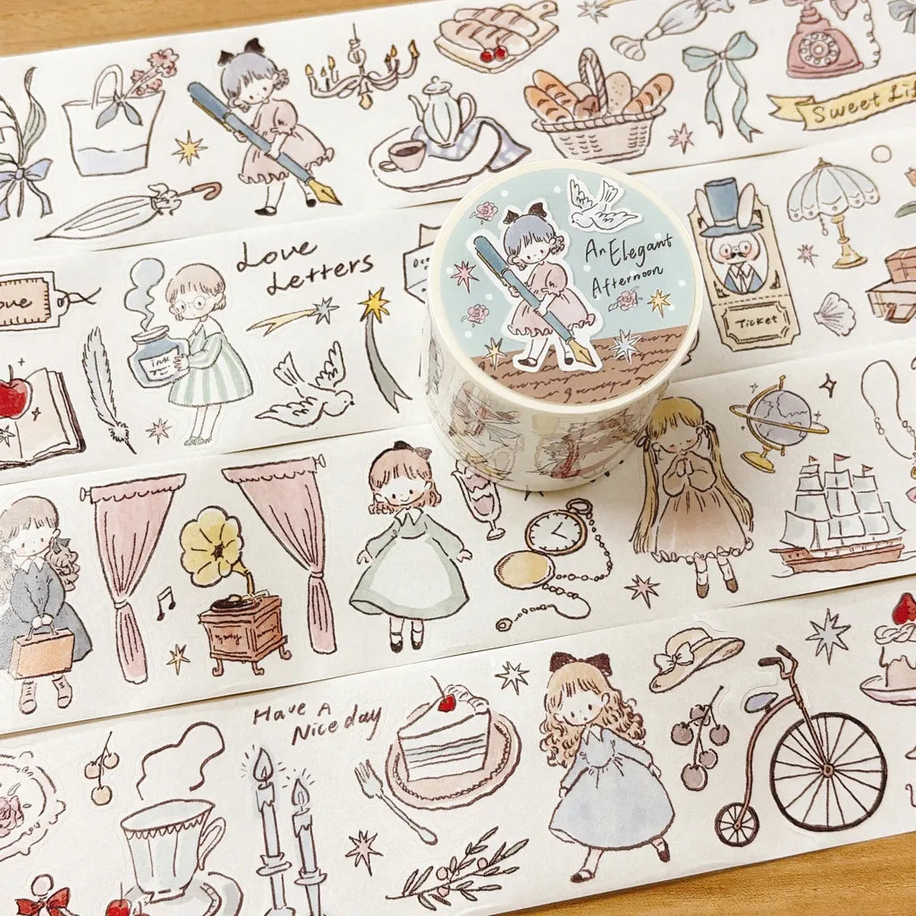Elegant Afternoon Cutting Washi Tape