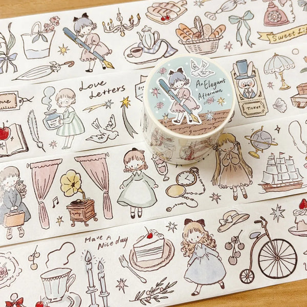 Elegant Afternoon Cutting Washi Tape