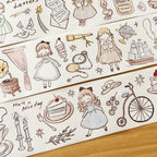 Elegant Afternoon Cutting Washi Tape
