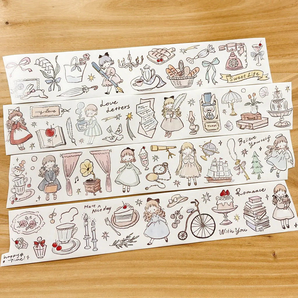 Elegant Afternoon Cutting Washi Tape