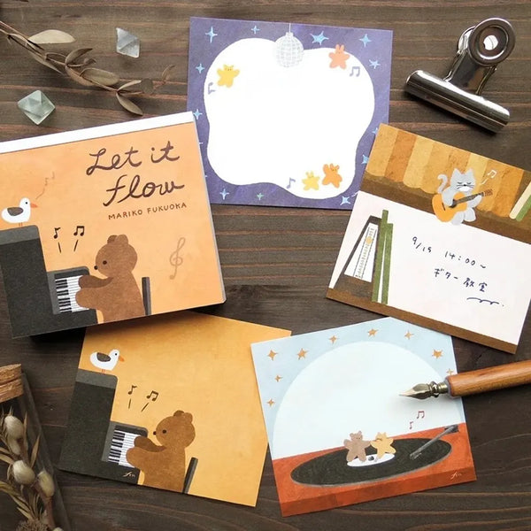 Let It Flow Illustrated Memo Pad