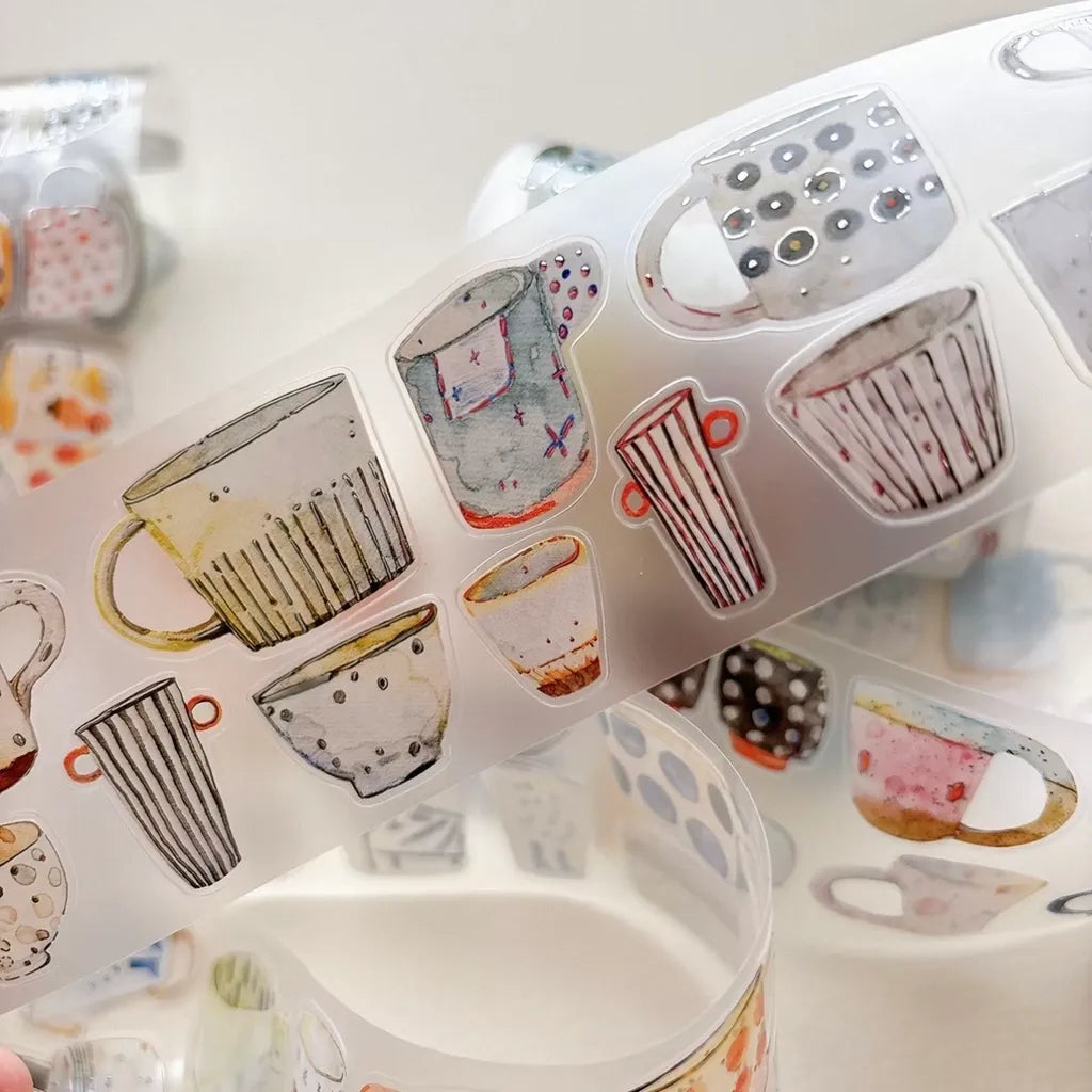 Cup-Shaped Hot Stamped Silver A67 PET Tape