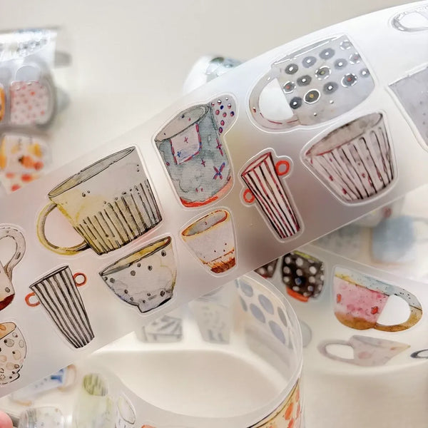 Cup-Shaped Hot Stamped Silver A67 PET Tape