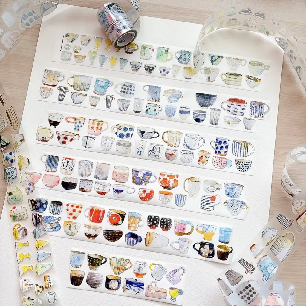 Cup-Shaped Hot Stamped Silver A67 PET Tape