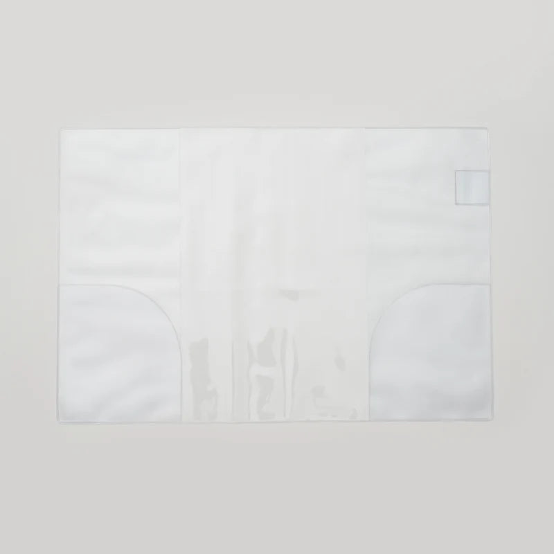 Medium Weeks Clear Cover B6 by Take a Note — clear PVC cover shown flat, for journaling
