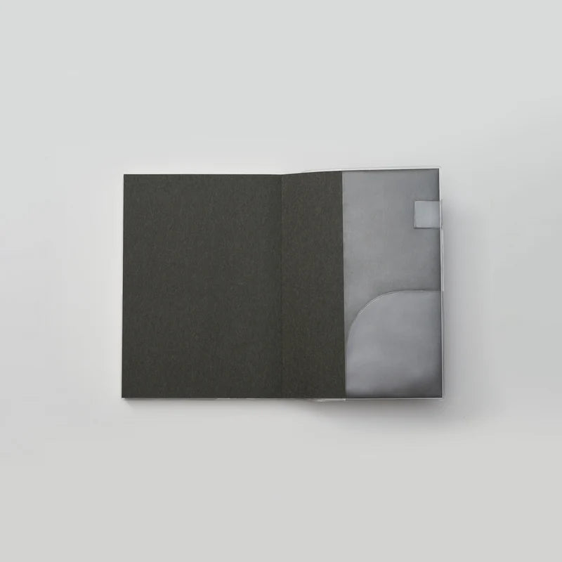 Mini Clear Cover A6 by Take a Note — clear PVC cover on an open planner, for journaling