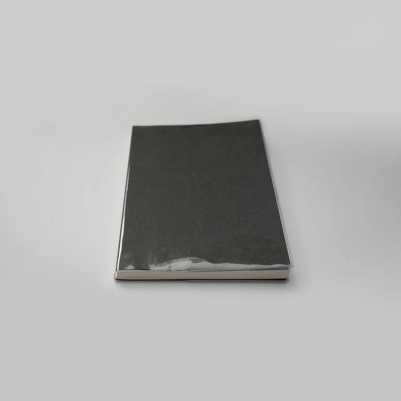 Mini Clear Cover A6 by Take a Note — planner in the clear PVC cover, upright, for journaling