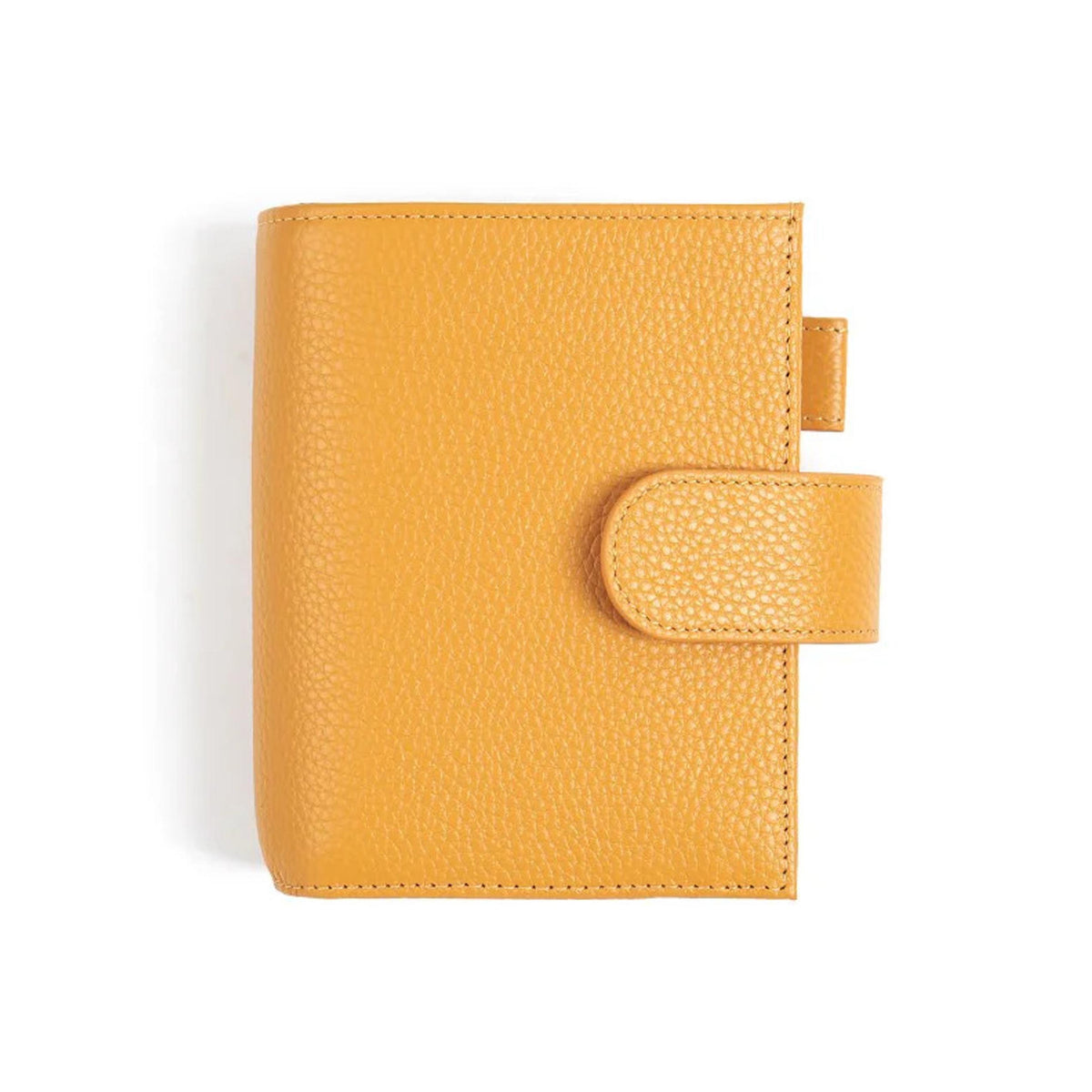 Companion Traveler Notebook Cover Passport by Moterm — mustard pebbled-leather cover, closed, for journaling