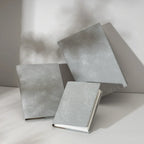 Slate Gray Planner PU Cover by Take a Note — three slate-grey covers styled on white, for journaling
