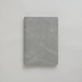 Slate Gray Planner PU Cover by Take a Note — slate-grey washed-texture vegan PU cover, flat view, for journaling