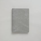 Slate Gray Planner PU Cover by Take a Note — slate-grey washed-texture vegan PU cover, flat view, for journaling