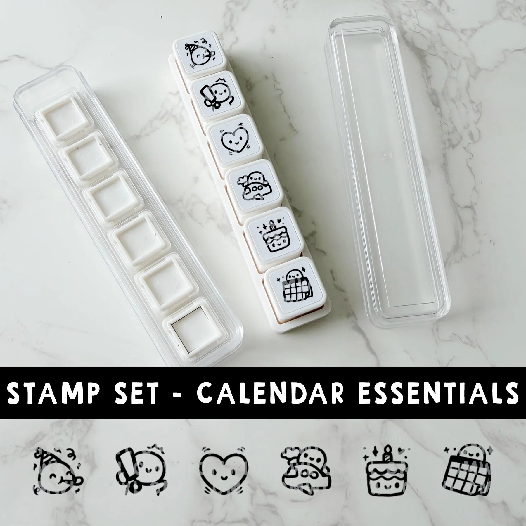 Calendar Essentials 6-In-1 Punch Stamp