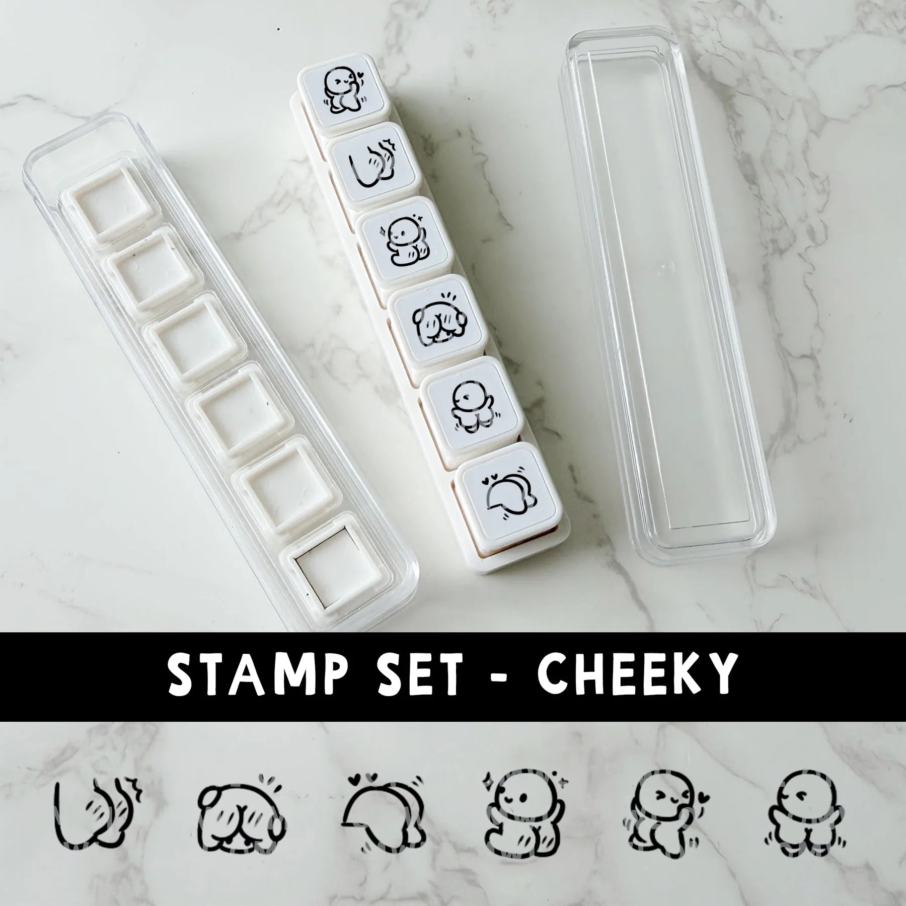 Cheeky 6-In-1 Punch Stamp