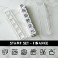 Finance 6-In-1 Punch Stamp