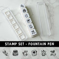 Fountain Pen 6-In-1 Punch Stamp