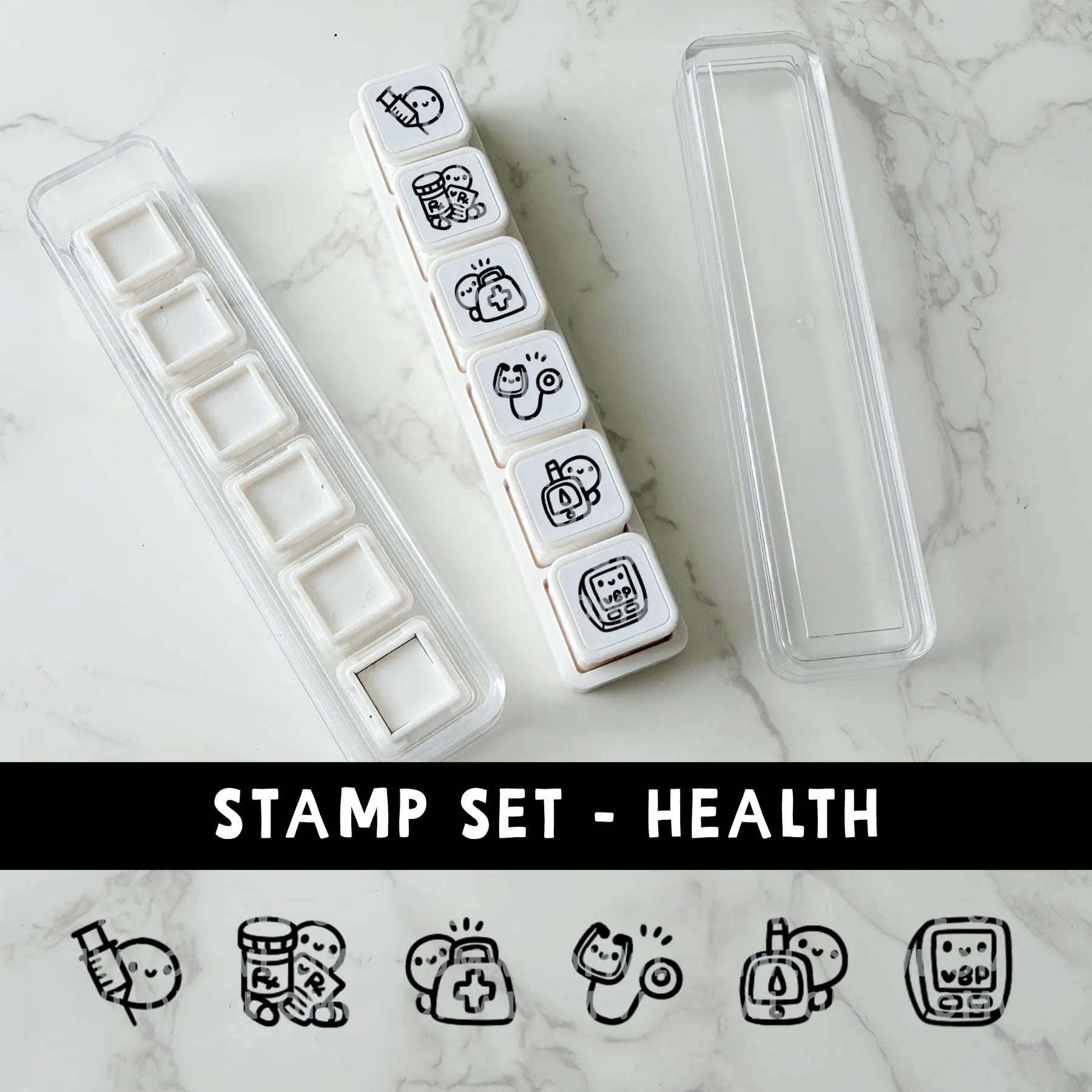 Health 6-In-1 Punch Stamp