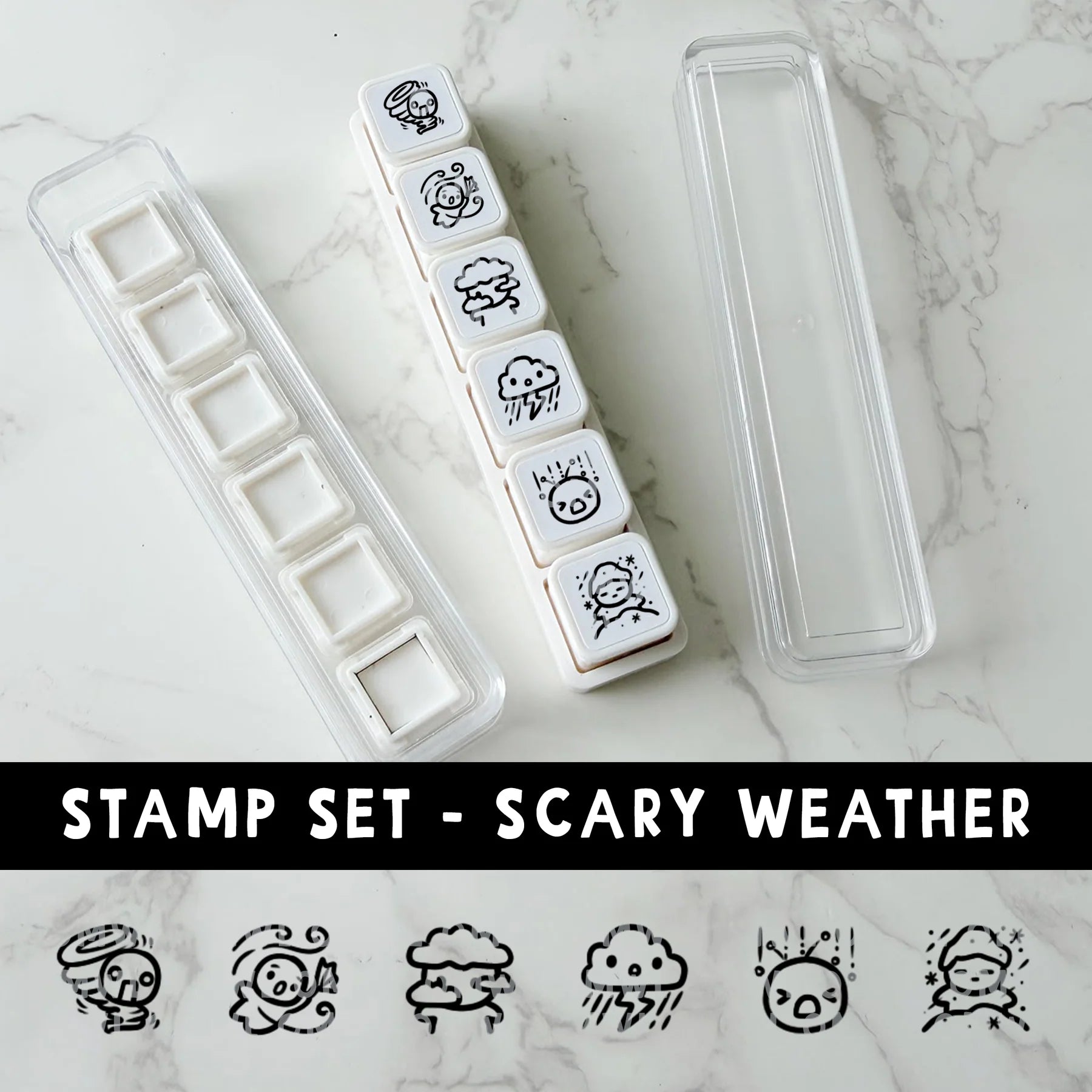 Scary Weather 6-In-1 Punch Stamp
