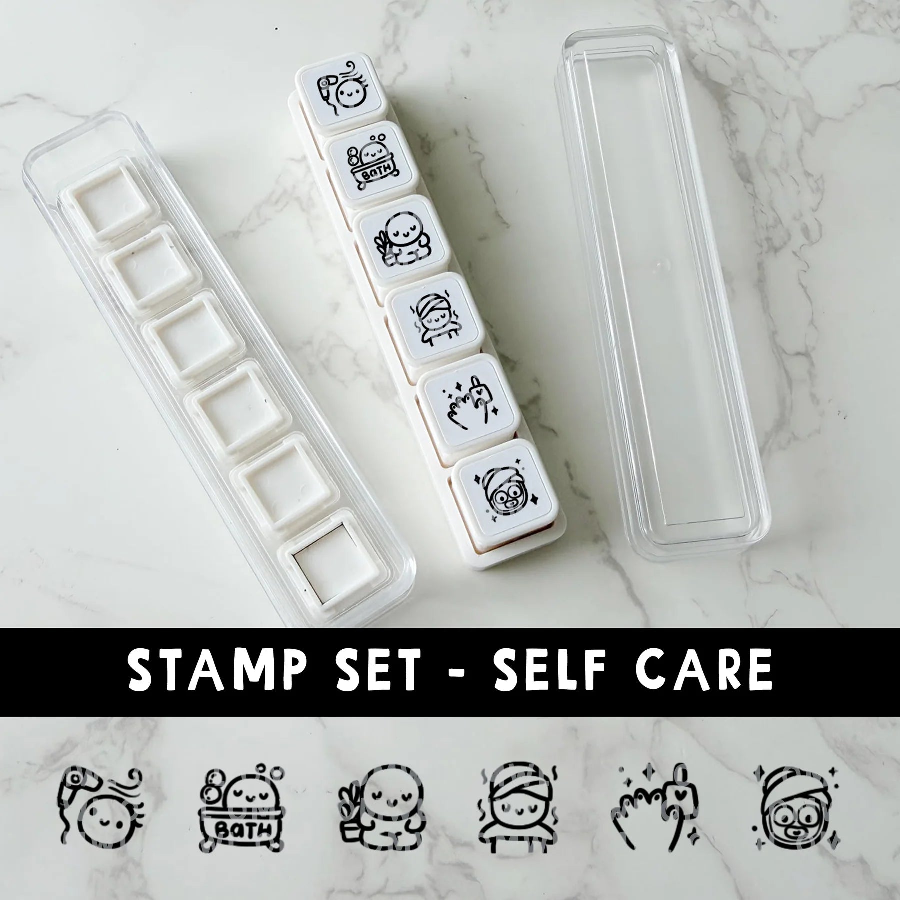 Self-Care 6-In-1 Punch Stamp