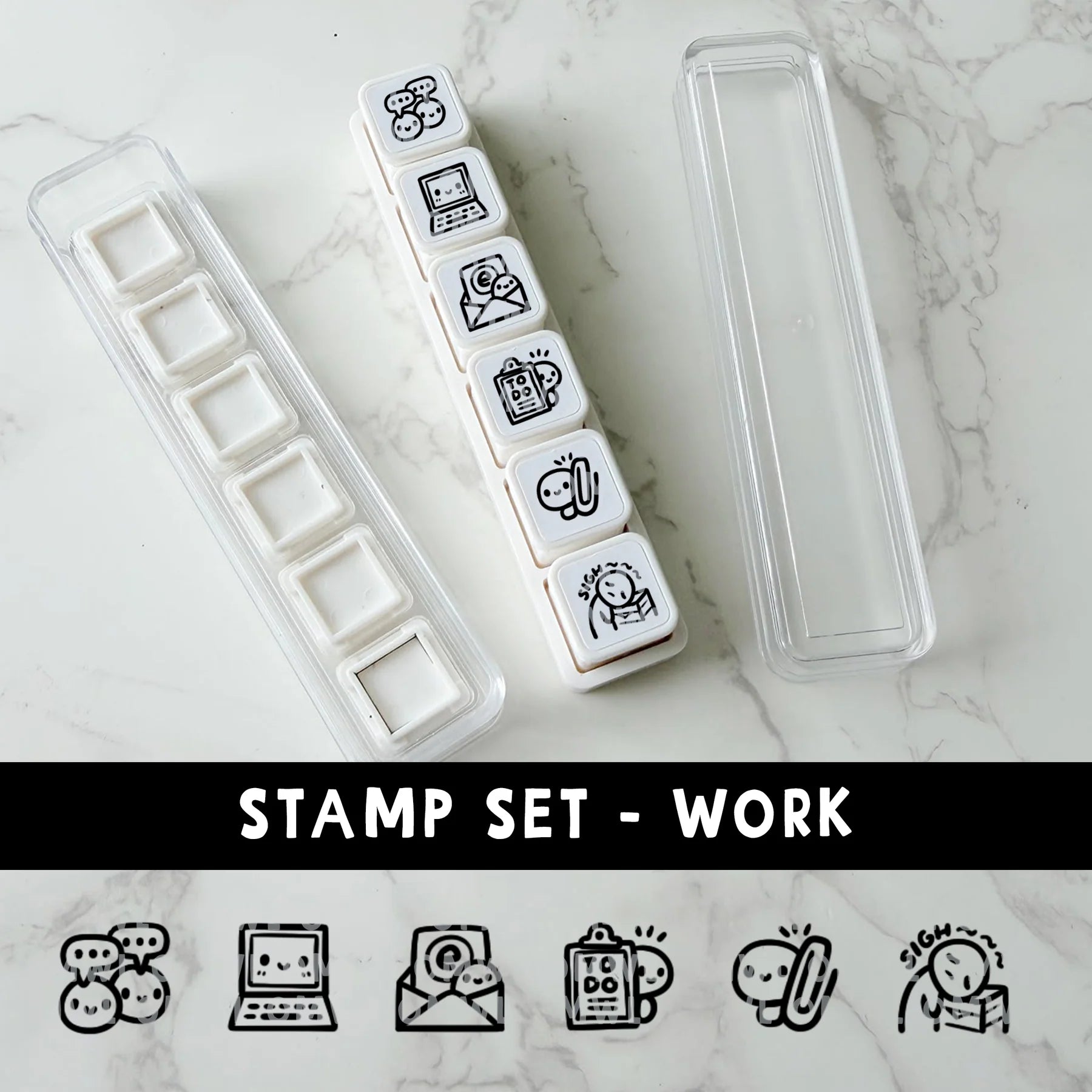 Work 6-In-1 Punch Stamp