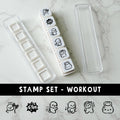 Workout 6-In-1 Punch Stamp