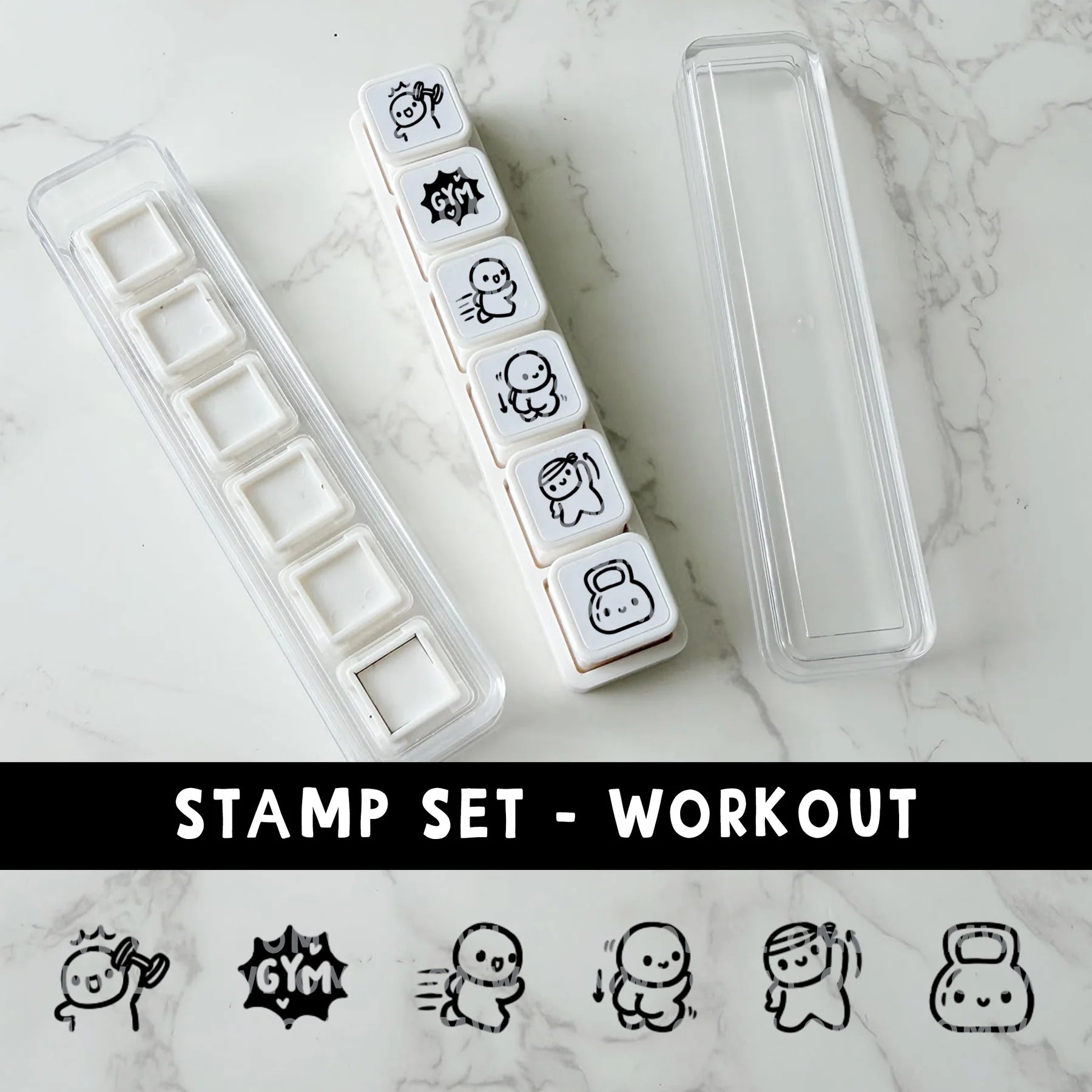 Workout 6-In-1 Punch Stamp
