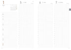 Grid layout with numbers 1 to 7 on a white background