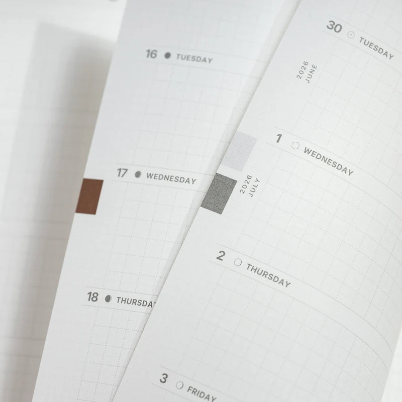 2027 Slim Biweek Planner by Take a Note — weekly layout with days and colour markers, for planning