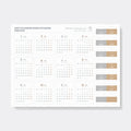 2027 Calendar & Index Stickers by Take a Note — monthly calendar and index sticker sheet, for journaling & planning