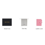 Elite Planner Cover A6 by Moterm — kit with box, dust bag and pink leather cover, for journaling