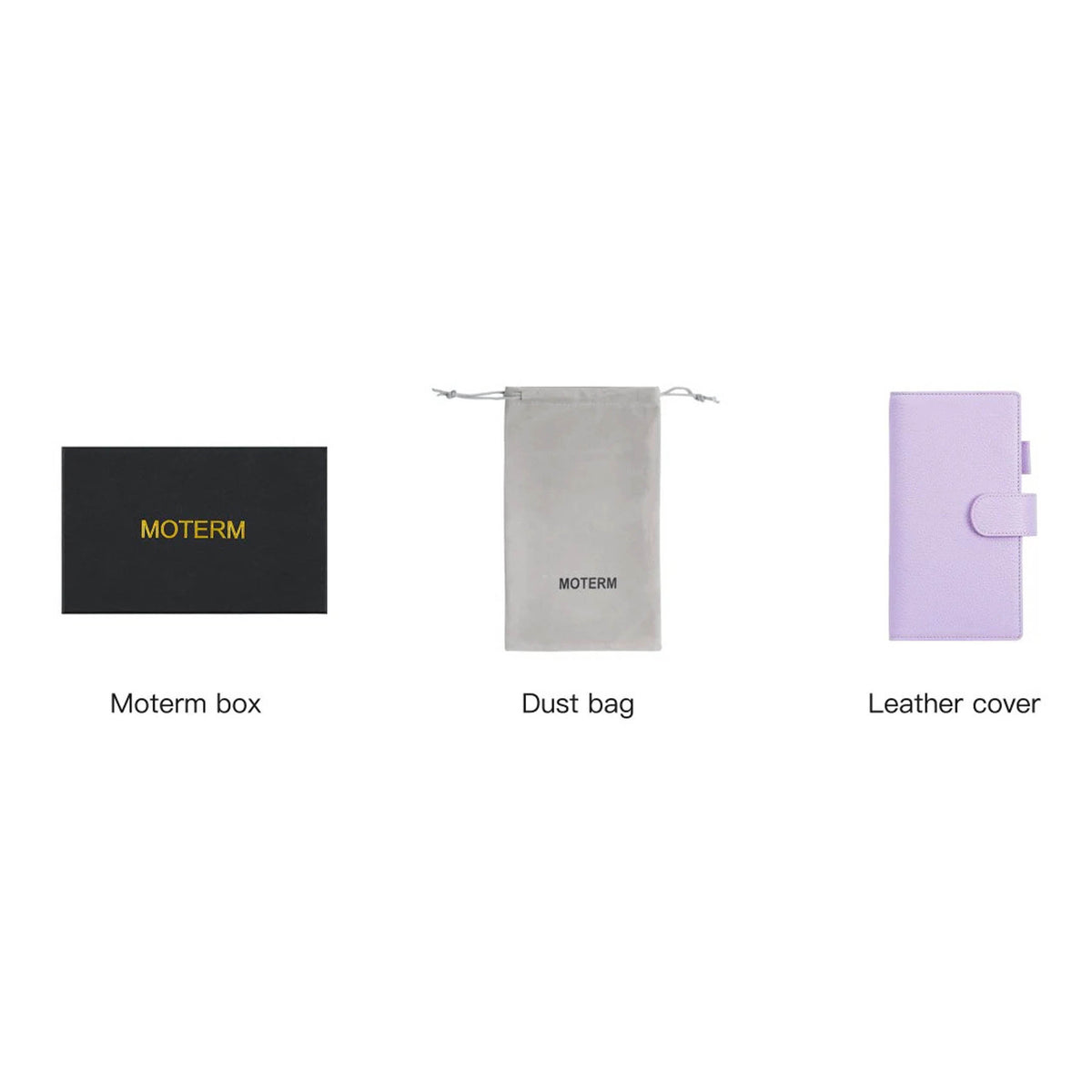 Elite Planner Cover Weeks by Moterm — kit with box, dust bag and leather cover, for journaling