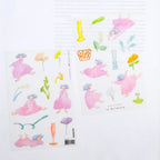 In Between Transfer Sticker by Dodolulu — fairy-and-flowers rub-on transfer sticker sheet, for journaling