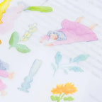 In Between Transfer Sticker by Dodolulu — mermaid-and-flowers transfer sticker design, for journaling