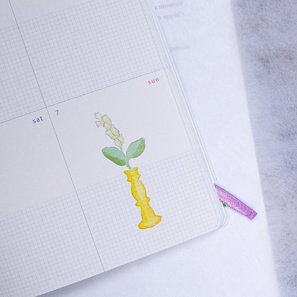 In Between Transfer Sticker by Dodolulu — yellow-flower transfer sticker design, for journaling