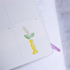 In Between Transfer Sticker by Dodolulu — yellow-flower transfer sticker design, for journaling
