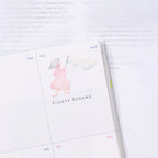 Floaty Dreams Transfer Sticker by Dodolulu — 'Floaty Dreams' rainbow-figure transfer sticker, for journaling