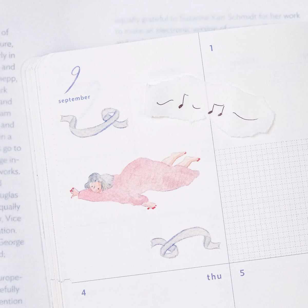 Floaty Dreams Transfer Sticker by Dodolulu — fairy transfer sticker in a planner, for journaling