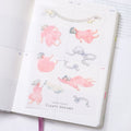 Floaty Dreams Transfer Sticker by Dodolulu — pink fairy-and-ribbon rub-on transfer stickers, for journaling