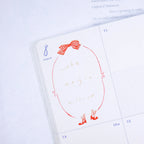 Some Red Lines Transfer Sticker by Dodolulu — red-bow girl transfer sticker design, for journaling