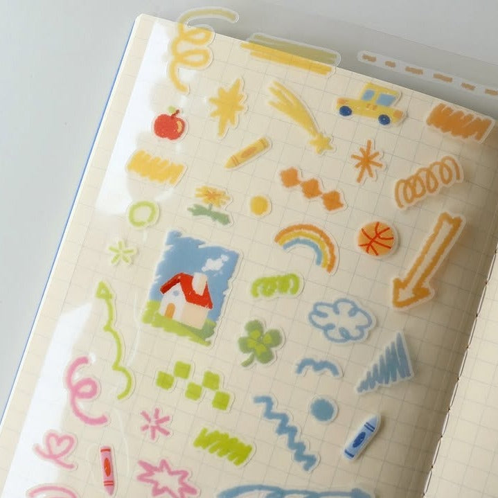 Color Your Days! Sticker Sheet