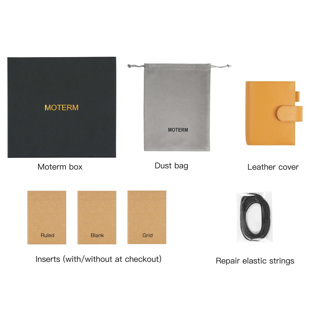 Companion Traveler Notebook Cover Passport by Moterm — kit with box, dust bag, cover and inserts, for journaling