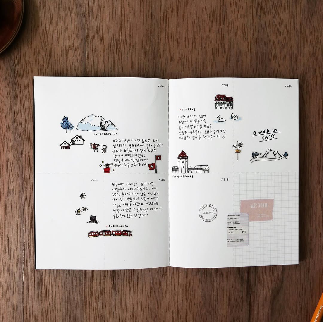 A Walk In Swiss Sticker Sheet