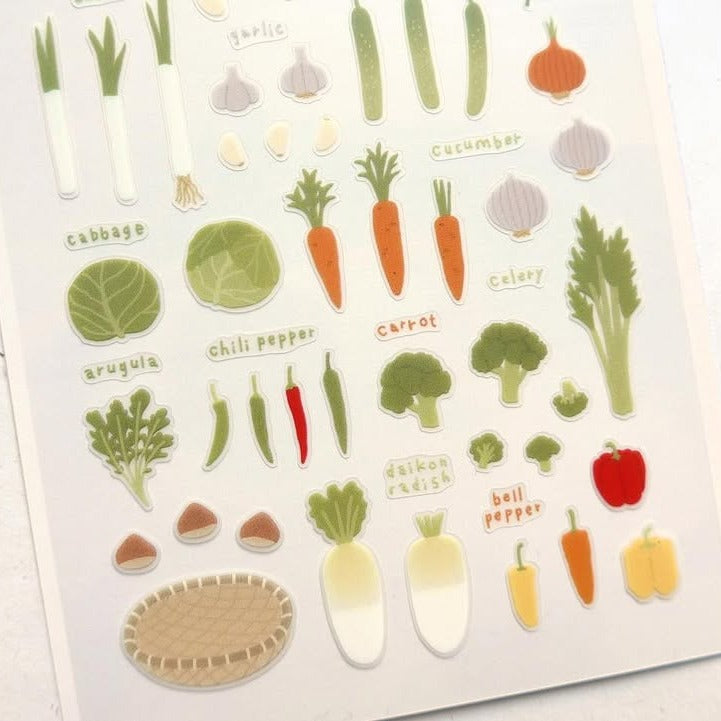 Farm Fresh Veggies Sticker Sheet