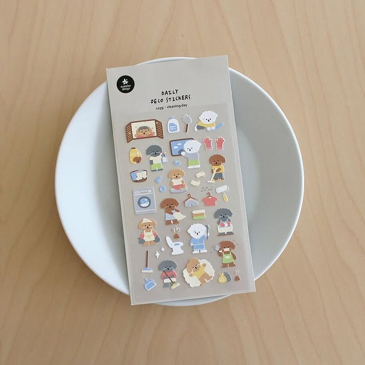 Cleaning Day Sticker Sheet