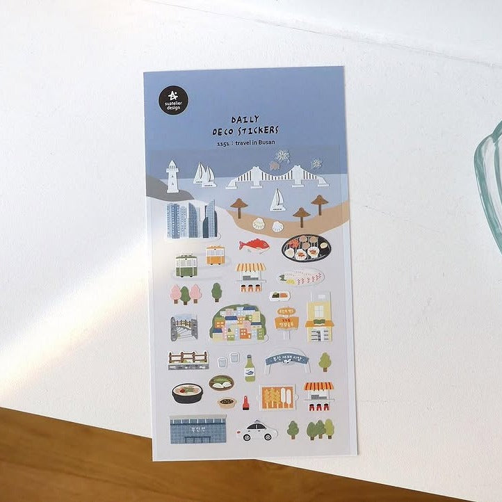Travel In Busan Sticker Sheet