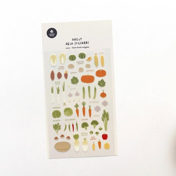 Farm Fresh Veggies Sticker Sheet