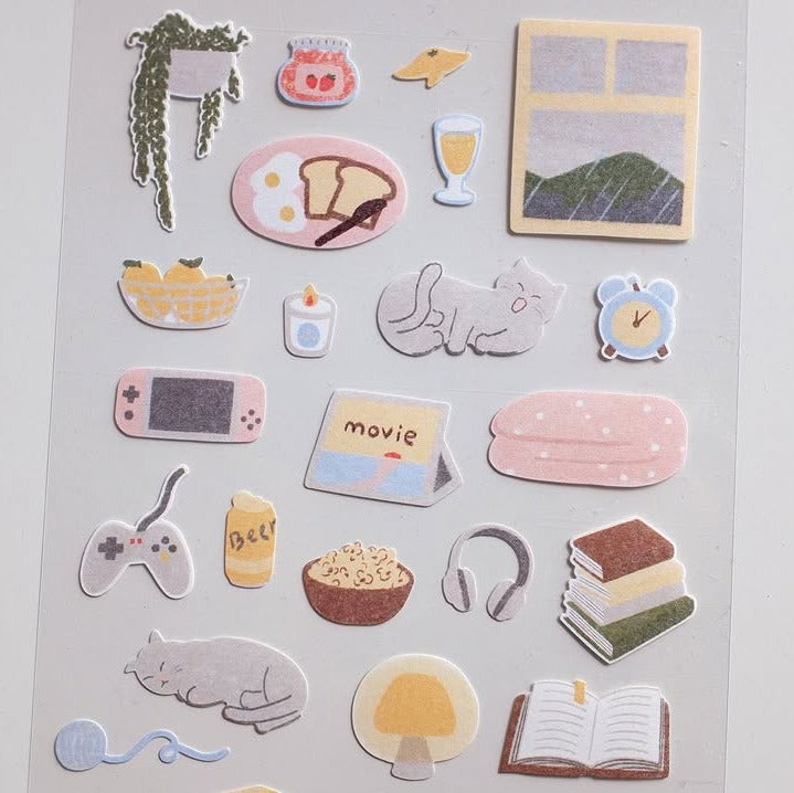 Lazy Sunday Sticker Sheet