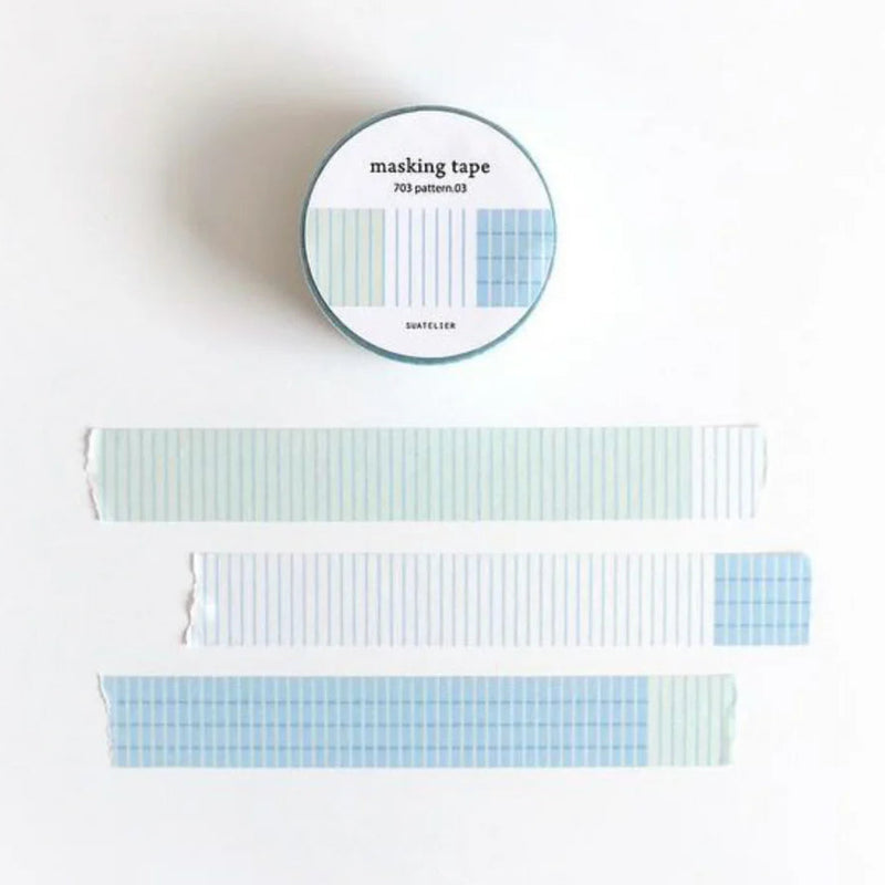 Pattern.03 washi tape by Suatelier, patterned design on white
